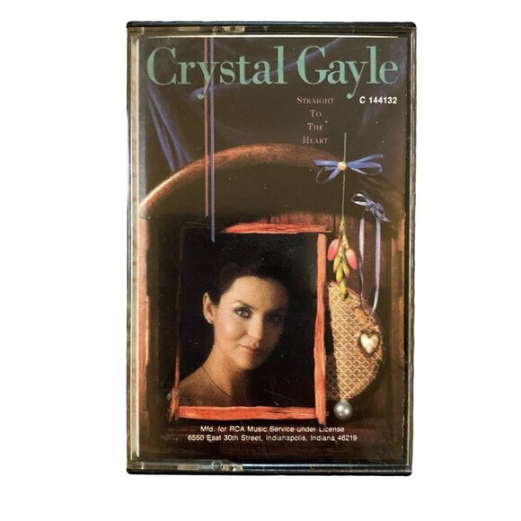 Crystal Gayle Straight To The Heart music cassette tape 1986 - Picture 1 of 5